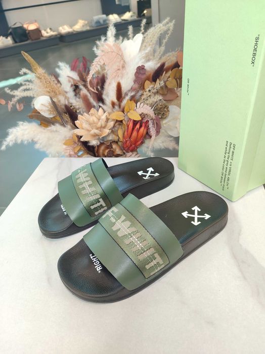 Сланці Off-White Industrial Sliders Green