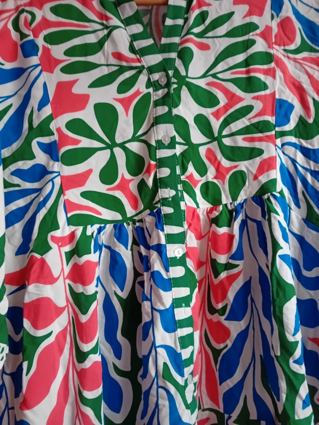 Sukienka maxi 100% wiskoza, plus size, 3XL, 4XL, 5XL