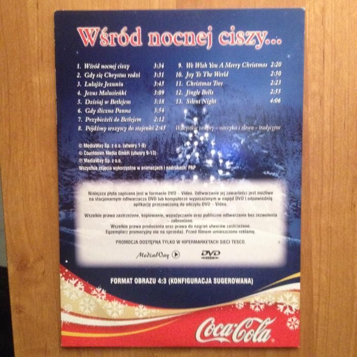 Kolędy Coca-Cola DVD KARAOKE Wśród nocnej ciszy...