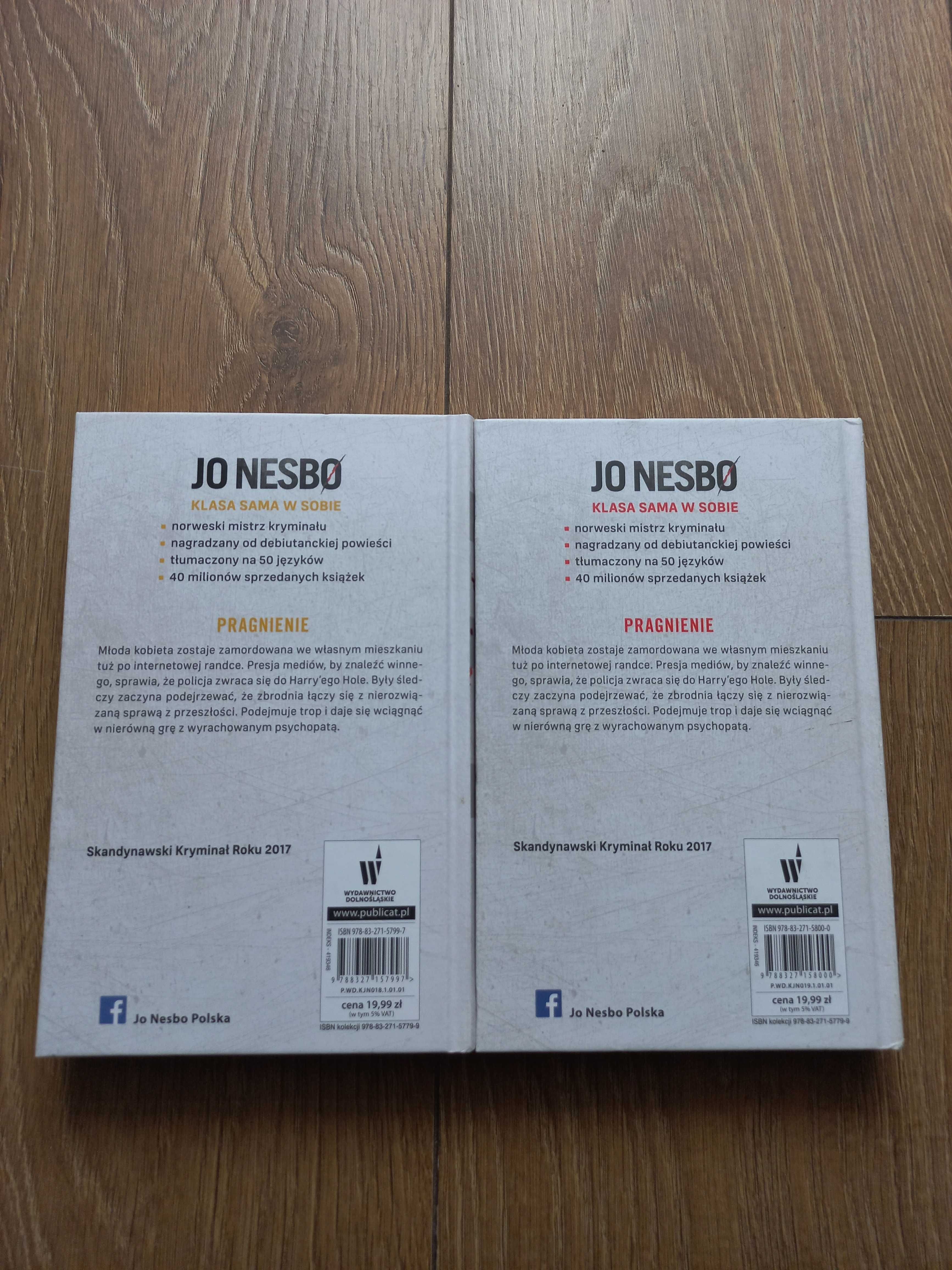Książki "Pragnienie" - Jo Nesbo tom 1 i 2