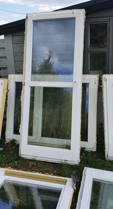 Okno drewniane okna drzwi balkonowe 86x210, 88x220
