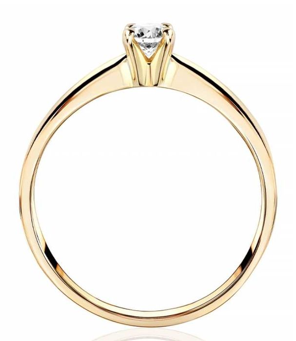 Pierścionek zaręczynowy 0,19 CT, złoto 585, r.13, Aclari Diamonds
