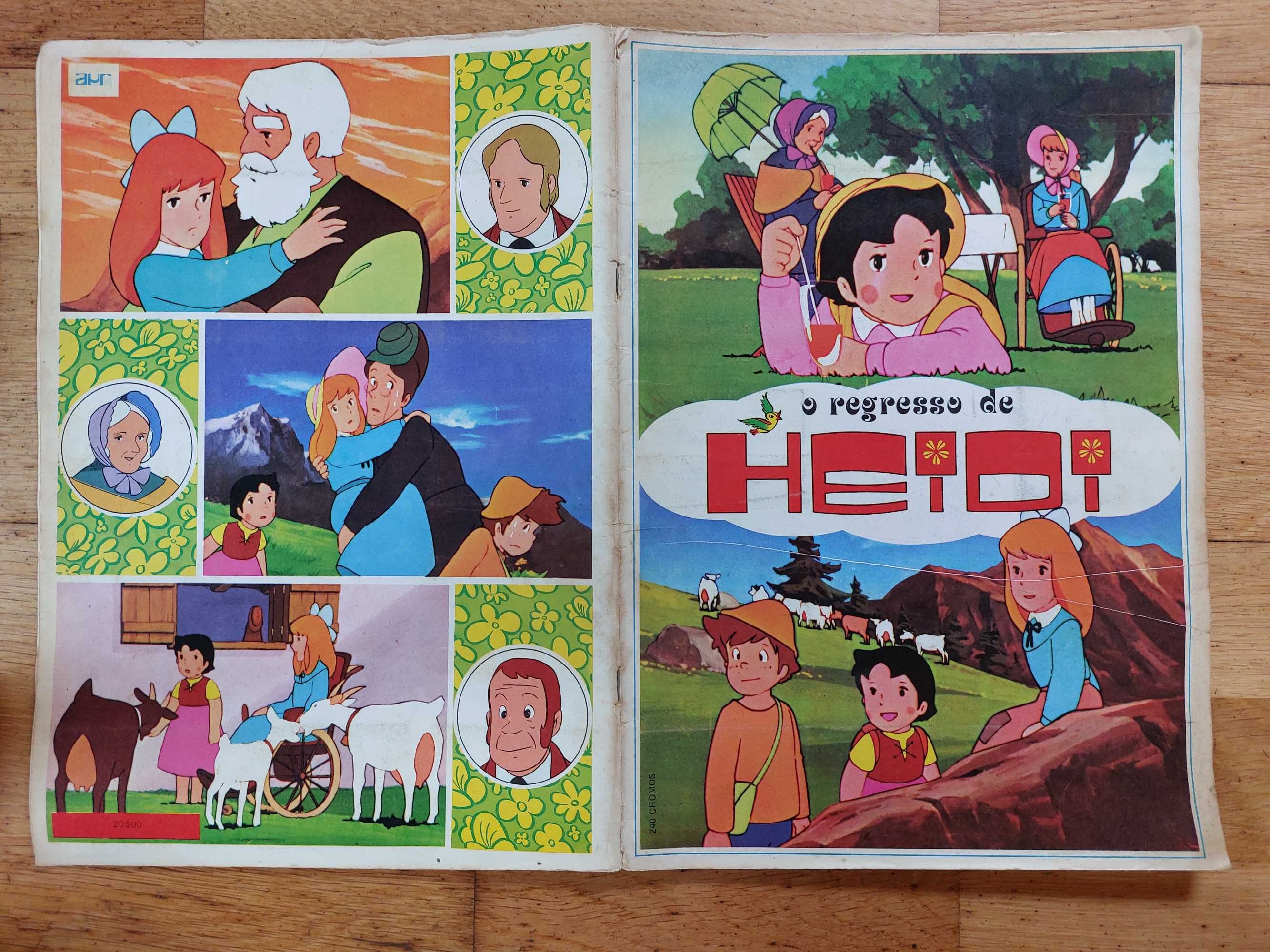 Caderneta de cromos O regresso de Heide - Completa