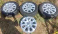 4x Felga Aluminiowa ORYGINAŁ VW + Opony DUNLOP 195/65R15