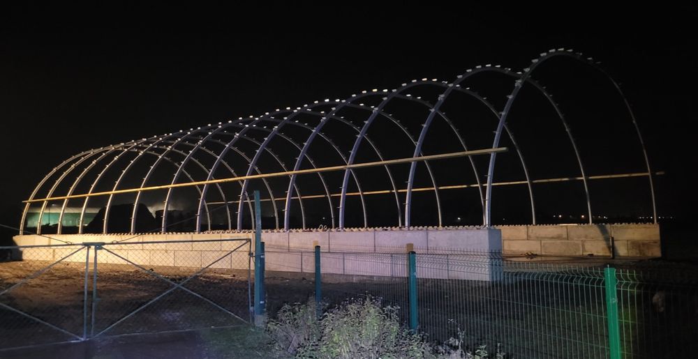 Hala łukowa 12 x 30m magazyn obora bydło garaż wiata rolnicza