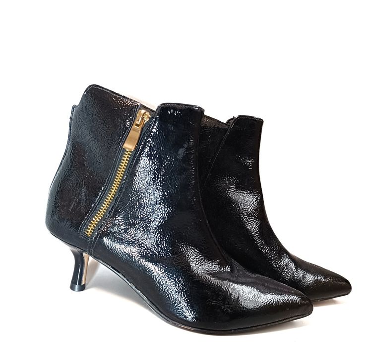 Шкіряні лакові ботінки Clarks