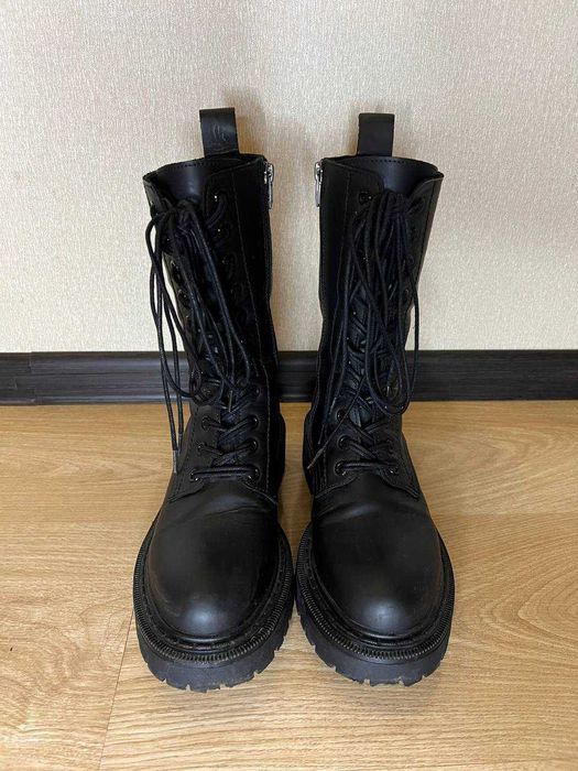 Женские кожаные ботинки / берцы. Демисезон. Размер 38