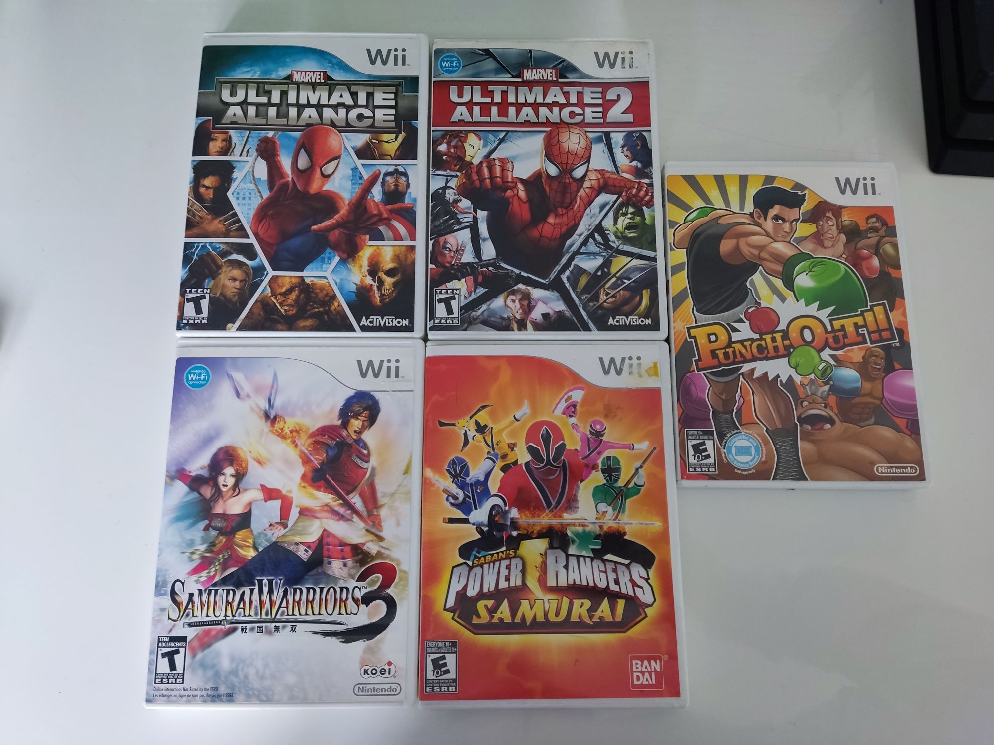 Gry NTSC na Nintendo Wii komplet 5 tytułów