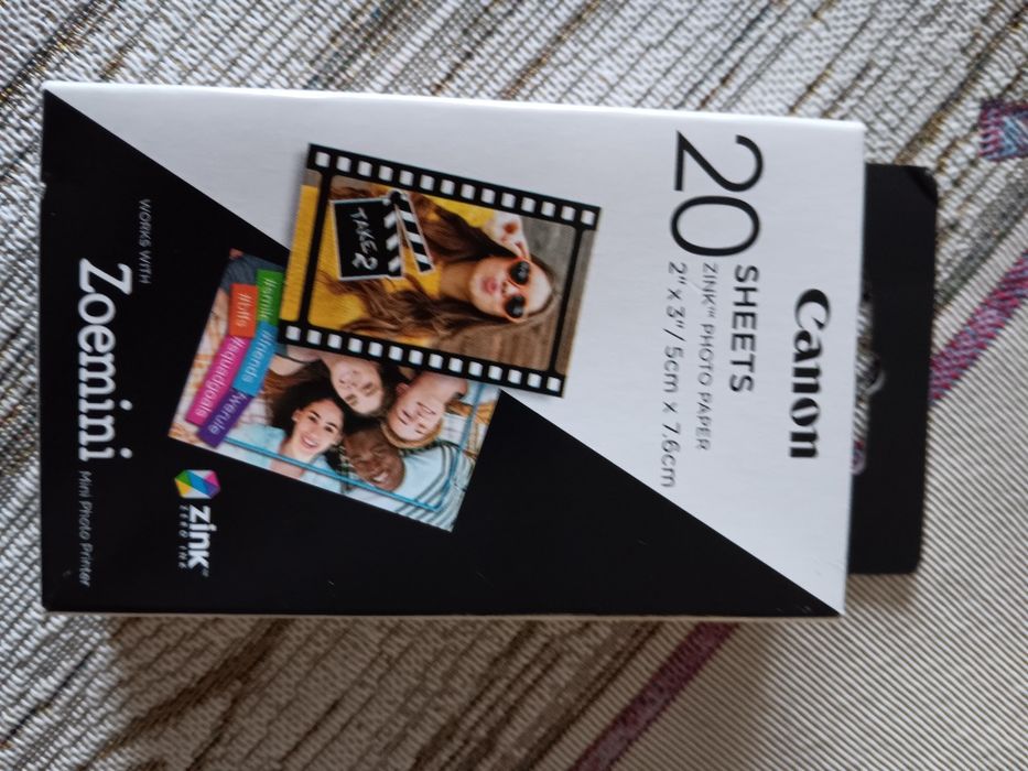 NOWY Aparat natychmiastowy Zoemini S Canon Biały plus papier