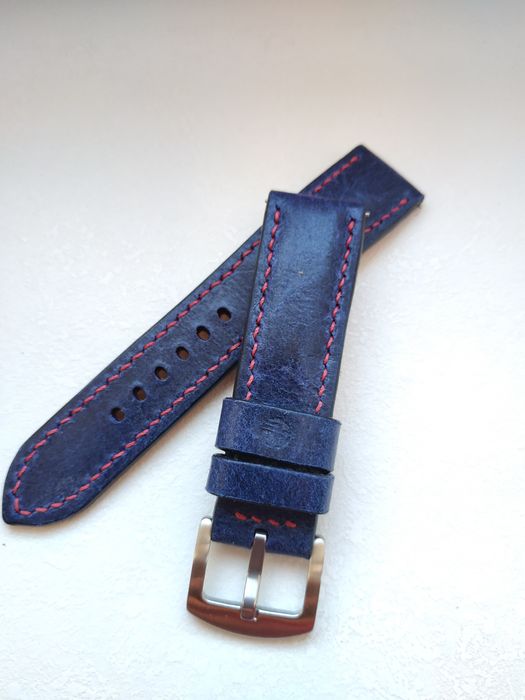 Pasek skórzany do zegarka 22/20 mm skóra Full Grain , szybki montaż