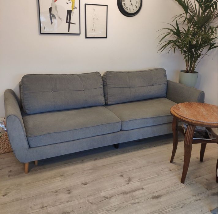 Szara rozkladana sofa oland
