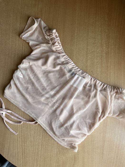 Топ PLT / топ PrettyLittleThing / пудровий топ S