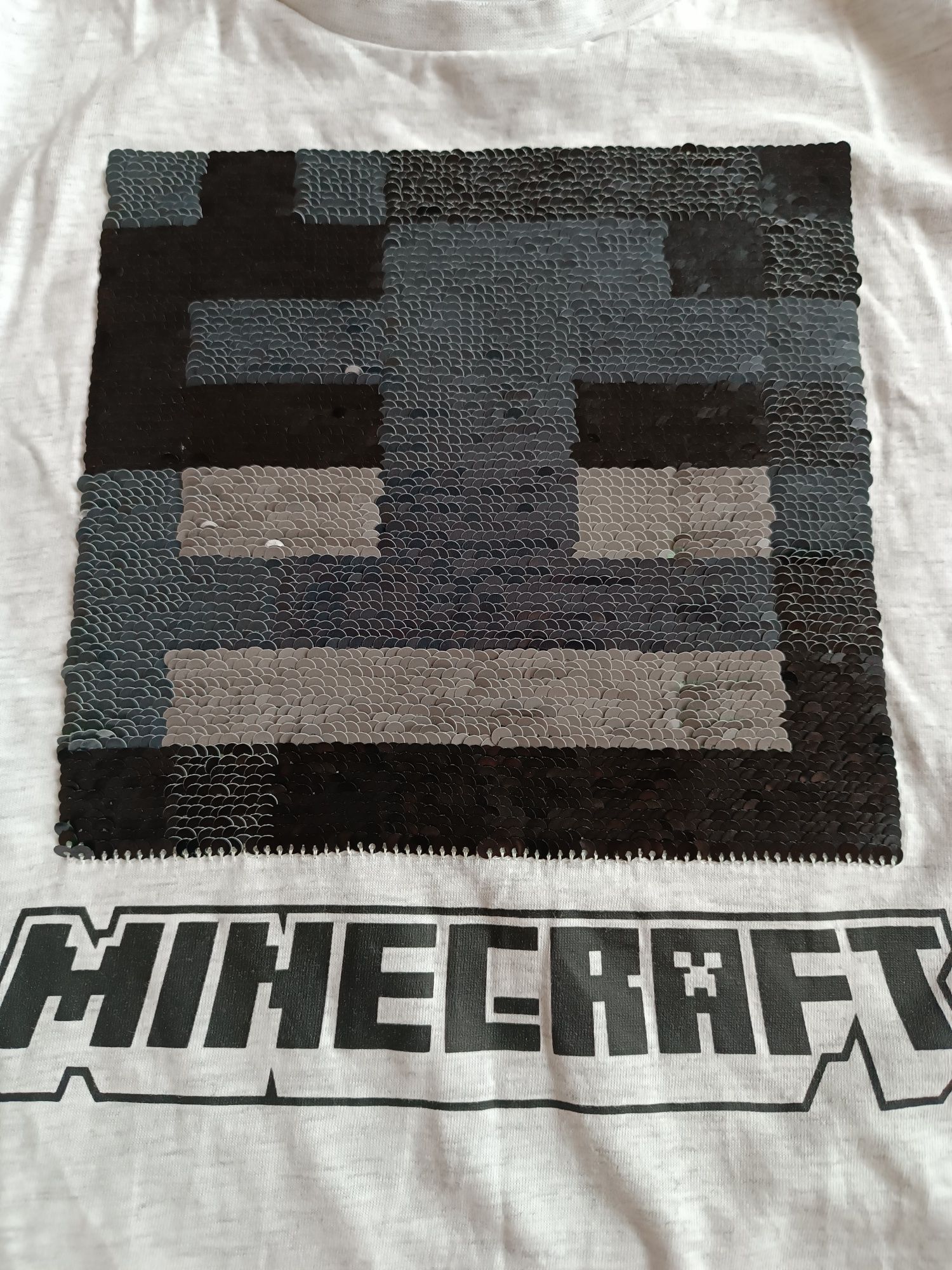 Koszulka t-shirt r. 146 Minecraft cekiny
