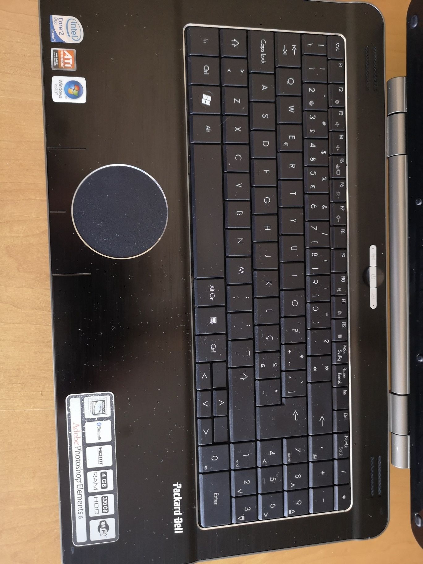 Portátil Packard bell