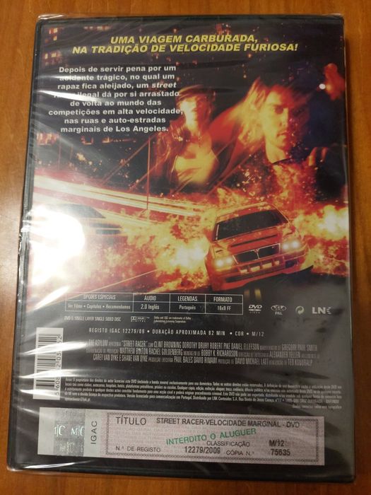 Dvd - Street Racer Novo Selado