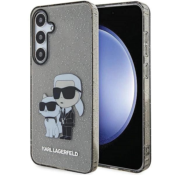 Etui Karl Lagerfeld Glitter Karl&Choupette na Samsung Galaxy S24+ - cz