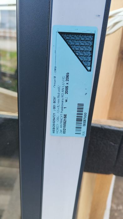 Okno trapez Antracyt 3 szyby