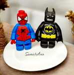Figurka na tort lego Batman i Spiderman