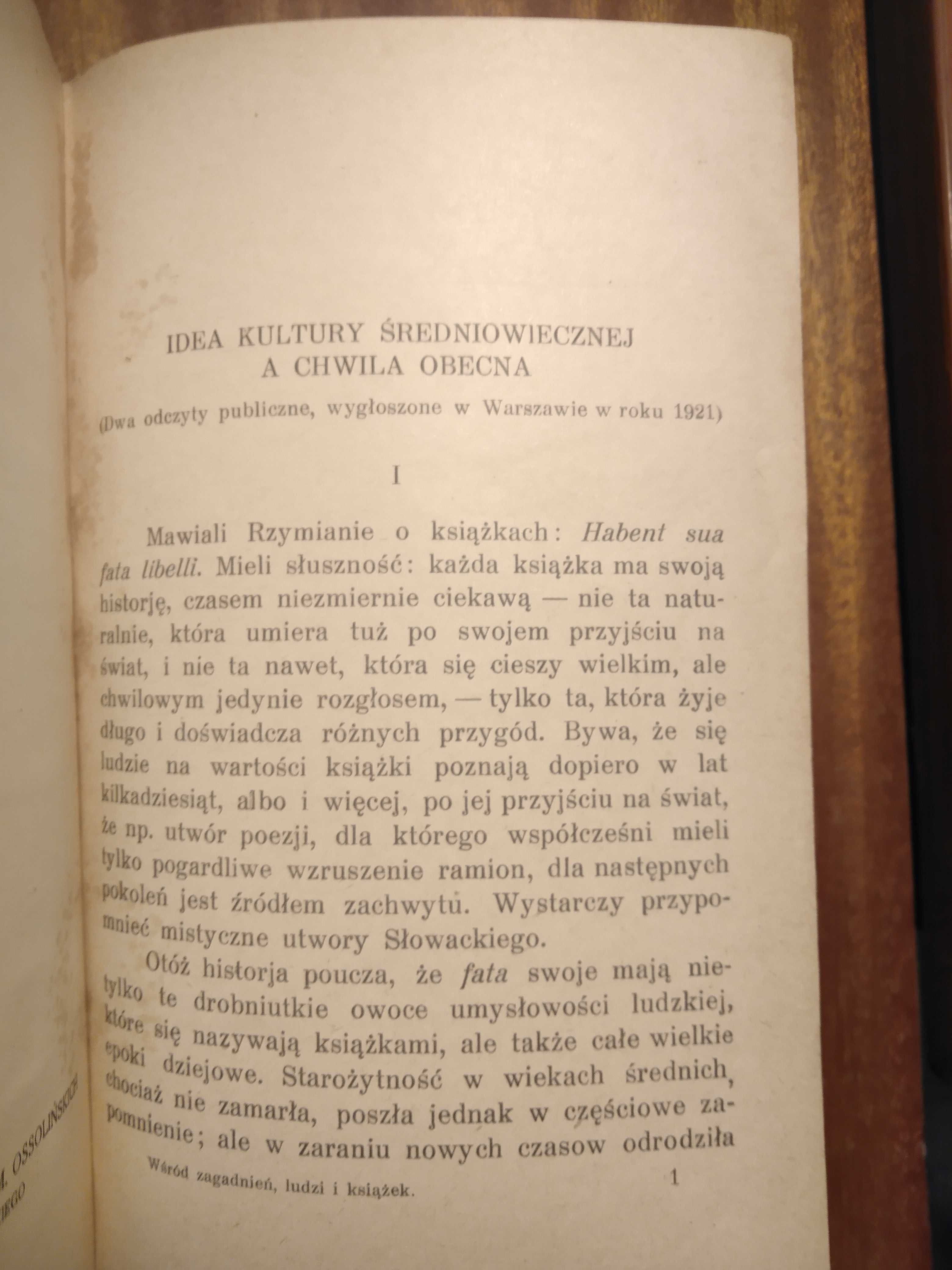 Wśród zagadnień, książek i ludzi - 1922