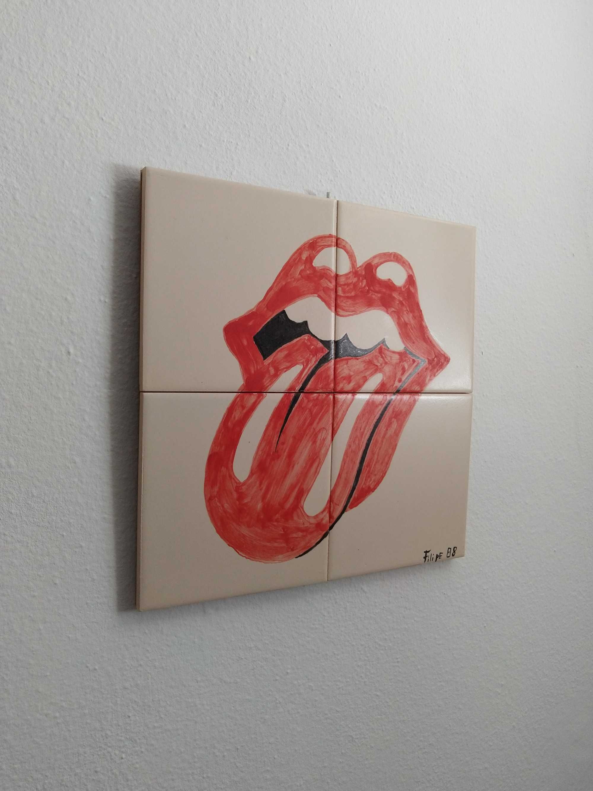 Painel de Azulejos The Rolling Stones