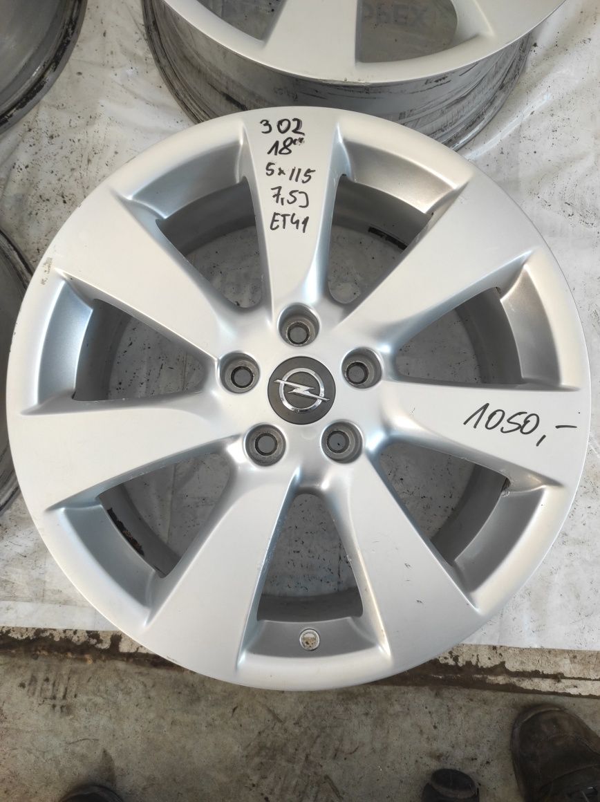 302 Felgi aluminiowe ORYGINAŁ OPEL R 18 5x115