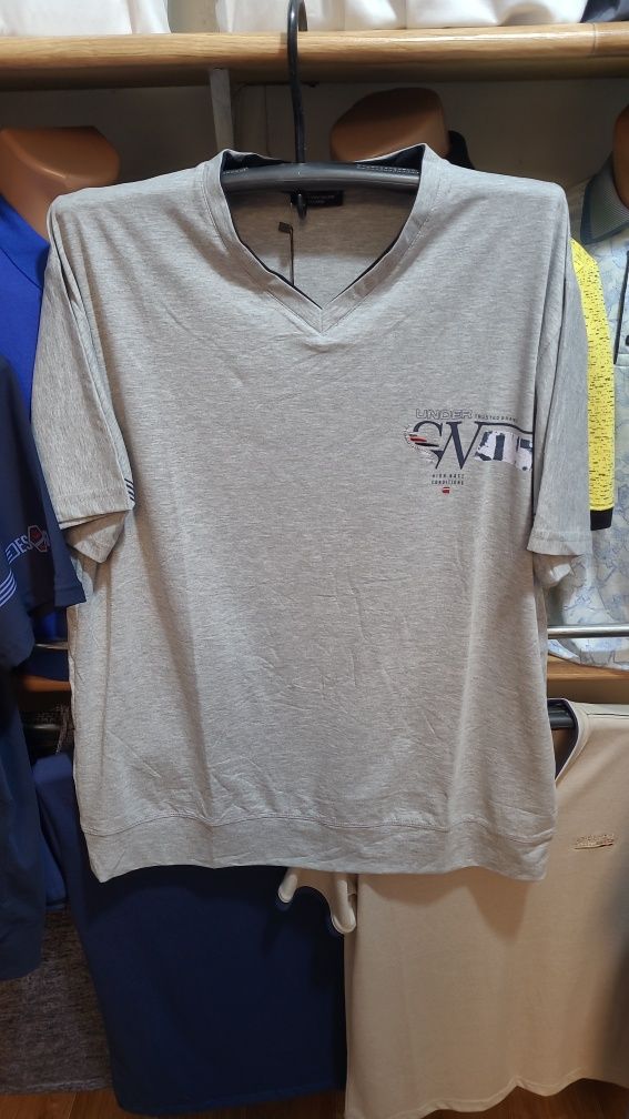 Мужские футболки. Великаны! Турция. 6xl- 9xl. Хлопок.