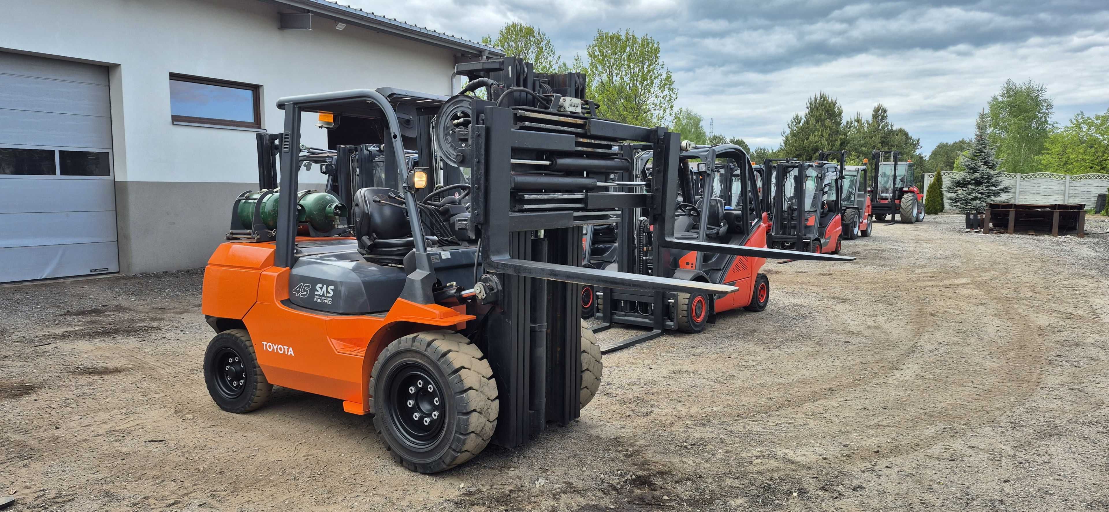 Toyota 7FGF40/45 - Tylko 5580 mth - Triplex 5 m - Pozycjoner 200cm.