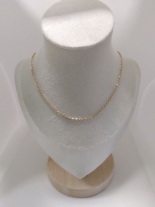 Subtelny złoty łańcuszek splot ankier PR 585