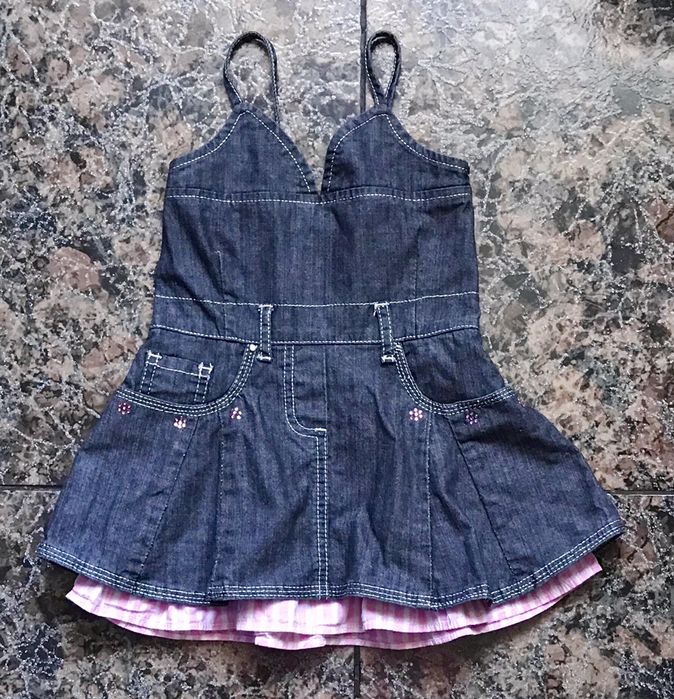 Летний джинсовый сарафан