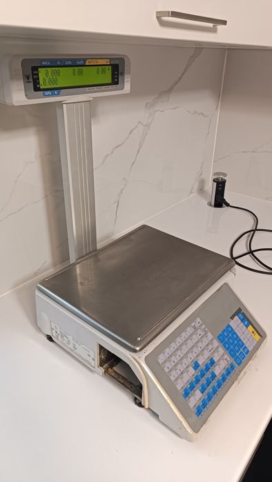 Ваги з чекодруком Digi sm-300. Друк етикетки.