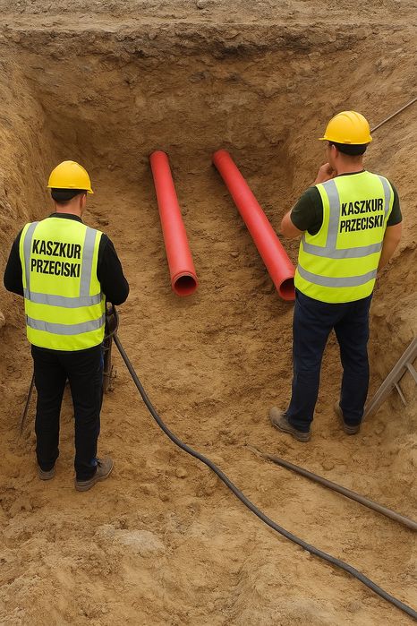 PRZECISKI  PRZEWIERTY wbijanie  i wciąganie RUR  pod drogą kostką itp