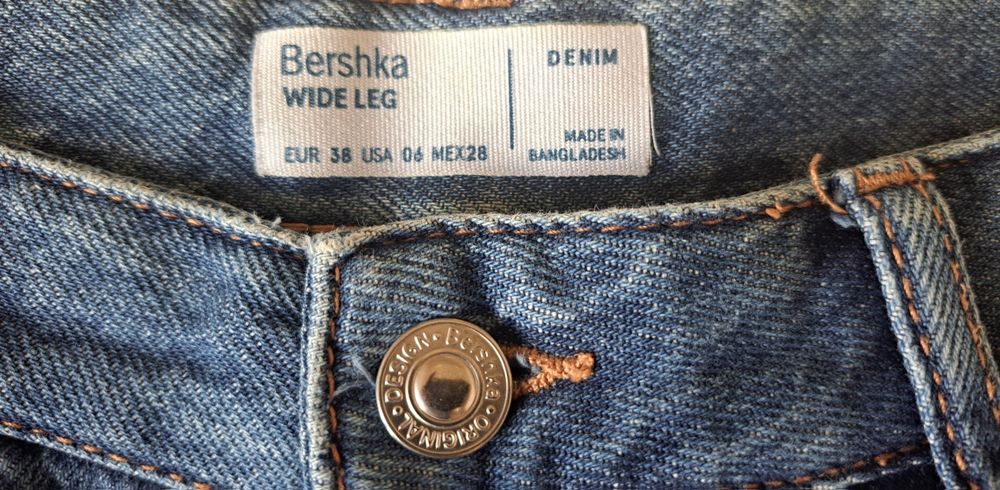 Calças ganga Berska - Wide Leg -  Tam 38