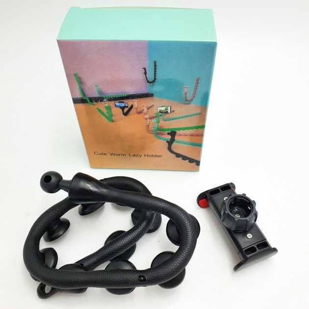 Cute Worm Lazy Holder с присосками Держатель для телефона гибкий