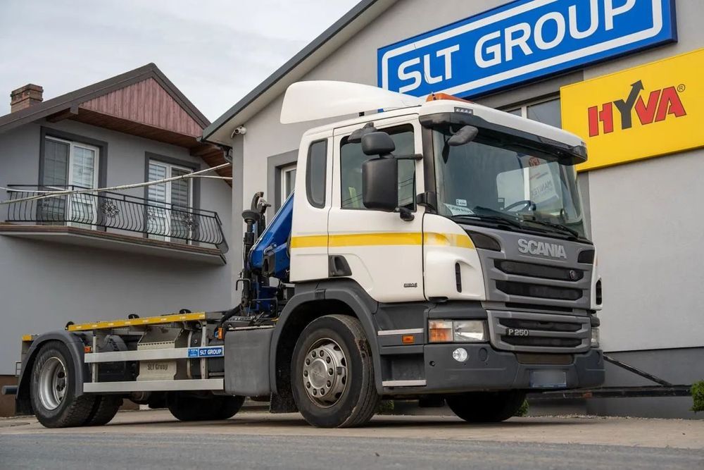 Scania P 250  Scania P250 Hakowiec + HDS, PM, SKIBICKI, Sterowanie radiowe