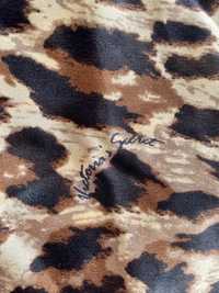 Victoria's Secret chusta szal leopard panterka 100% jedwab silk logo