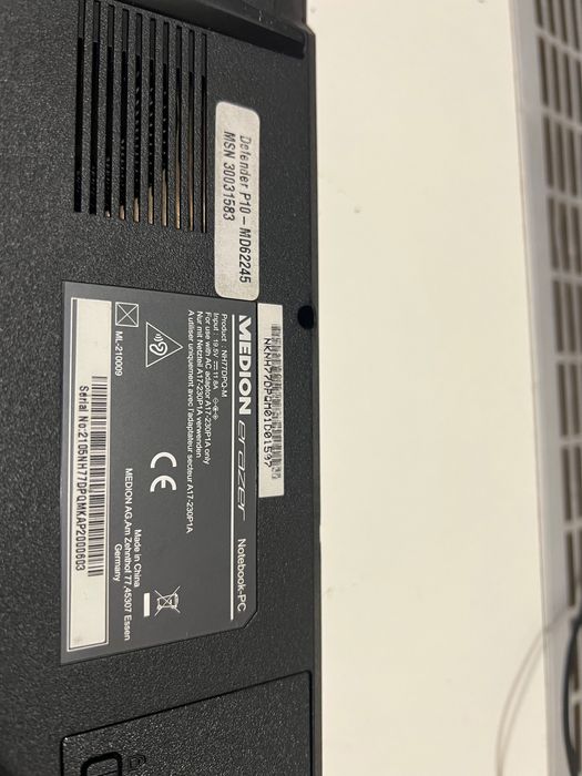 Ігровий ноутбук Medion Erazer Defender P10 | i5 | RTX 3060 |144 Гц|