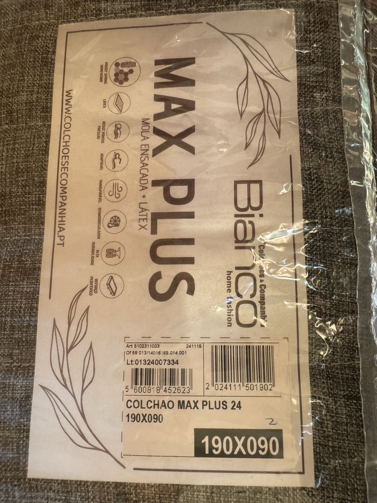 Colchão Max Plus by Bianco 190x90 NOVO com garantia