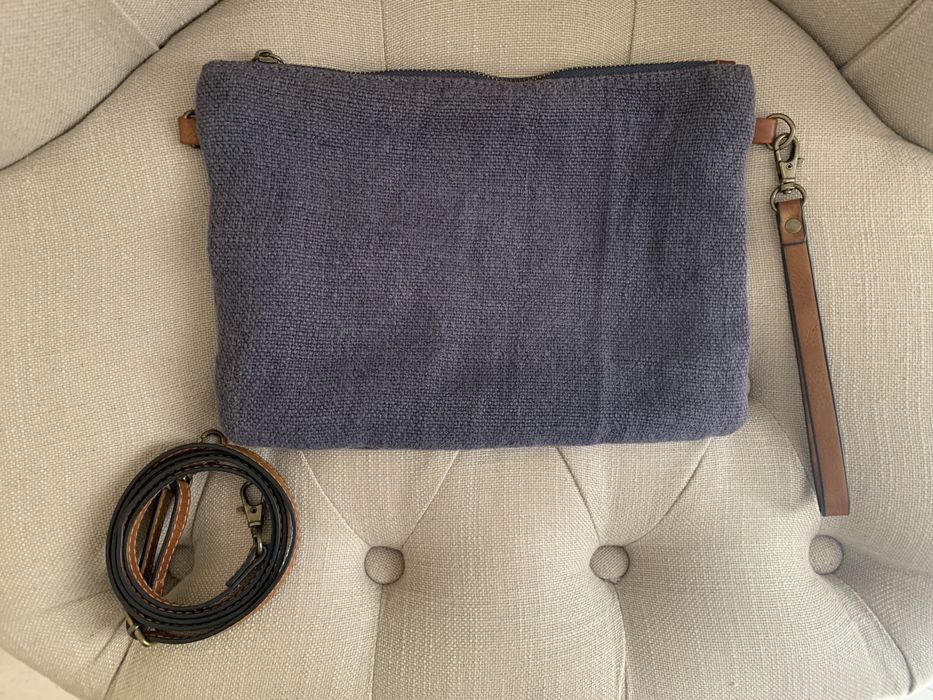 Mala tiracolo azul do Mercado Stylista Estoril