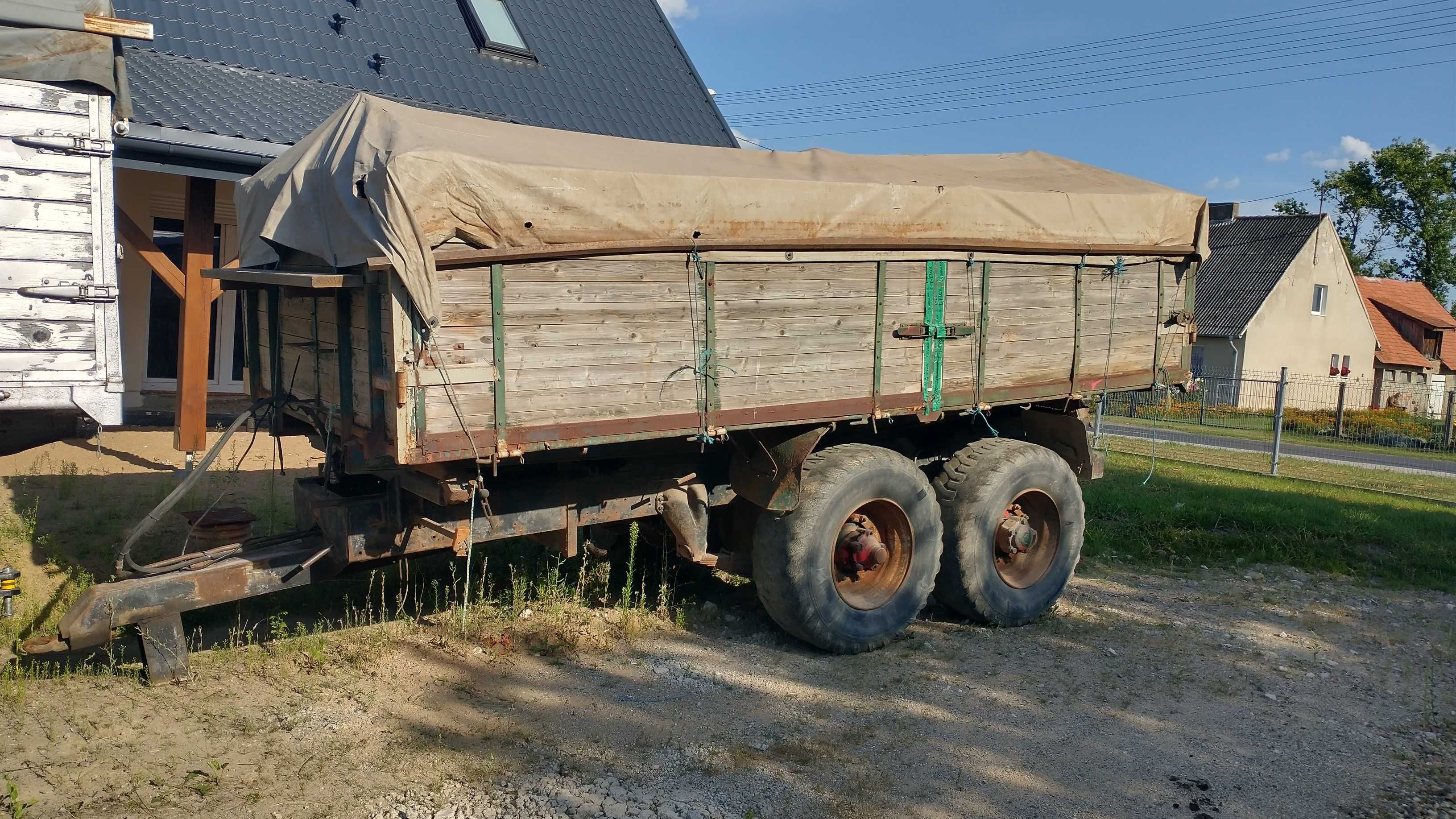 Przyczepa wywrotka 3 strony 15 ton tandem wywrot rolnicza zamiana