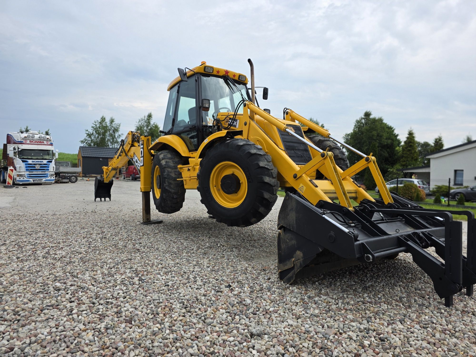 JCB 3CX SUPER Turbo 4x4 2xOś skrętna Widły Teleskop Szczęka Powershift