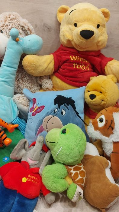 Maskotka PROMOCJA Kubuś Puchatek zestaw (70)4kg pluszak mix 23szt