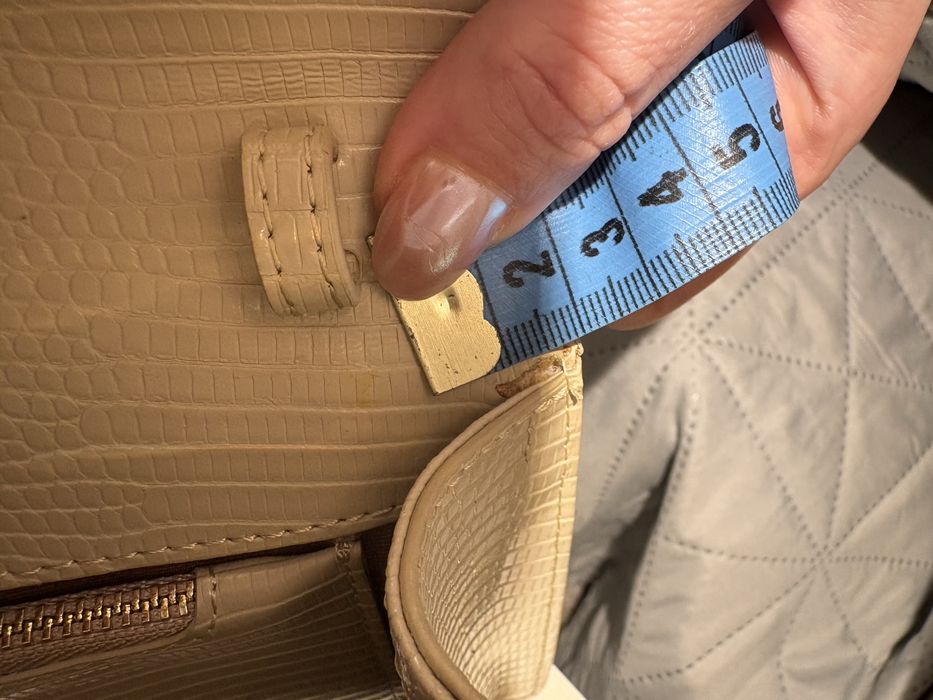 Сумка Estro натуральна шкіра під рептилію (бежева)