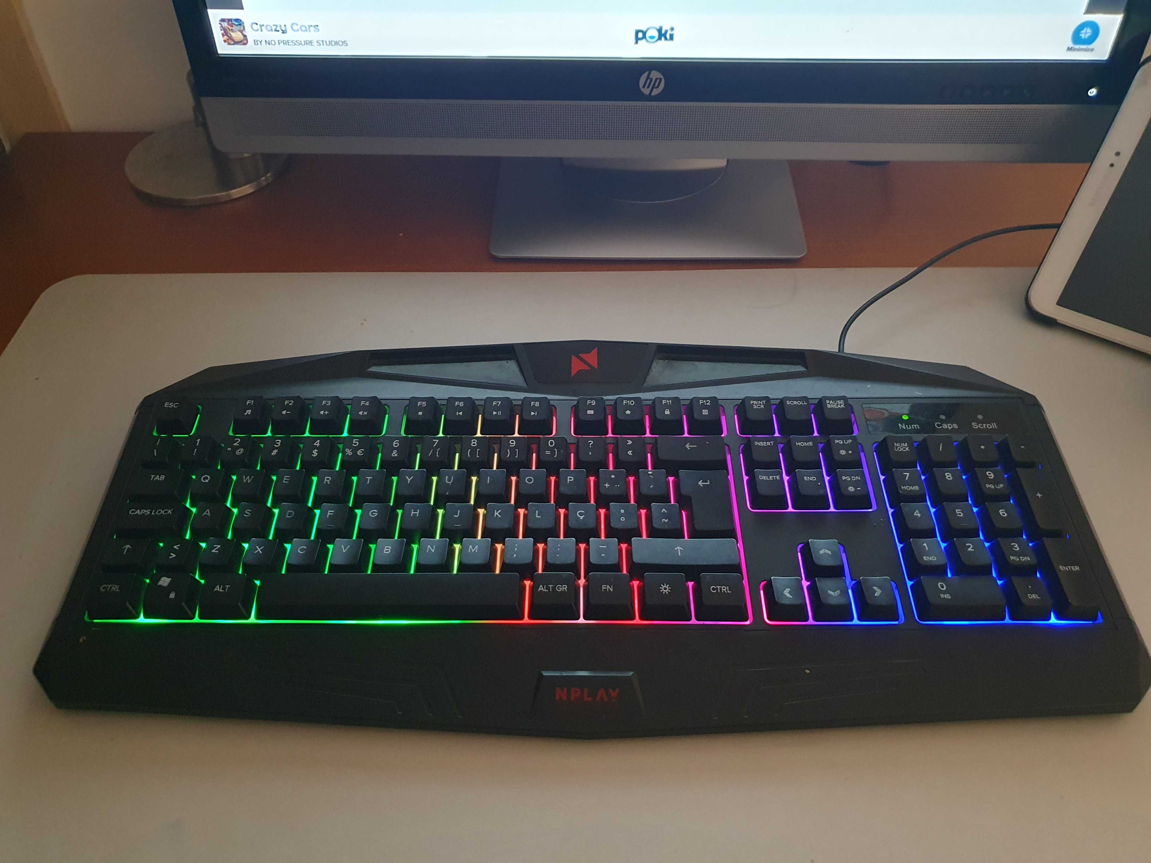 Teclado Gaming NPLAY Control (cor preto – teclas iluminadas)