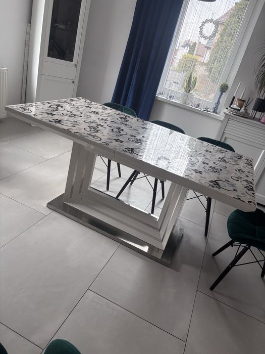 Do piatku tylko Stol rozkladany bialy lakierowany