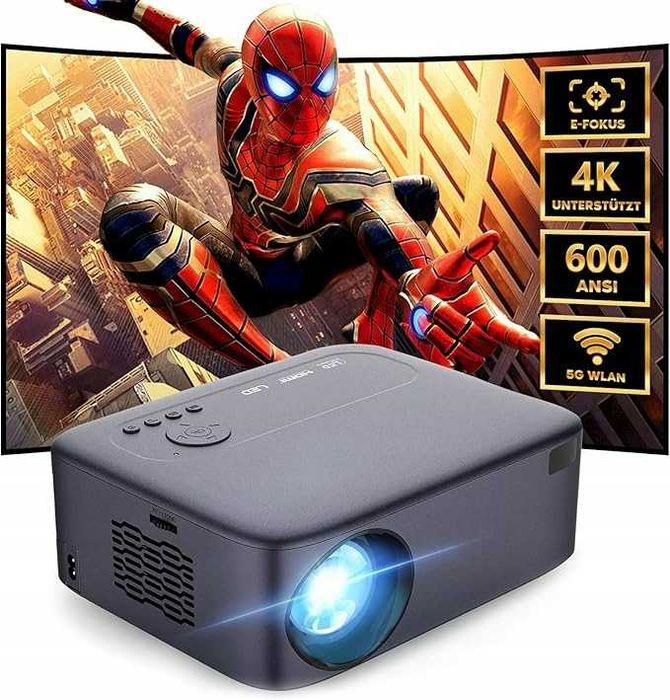 Puxinat AK-71 projektor 600 ANSI, 1080p, WiFi6/BT, autofokus/keystone