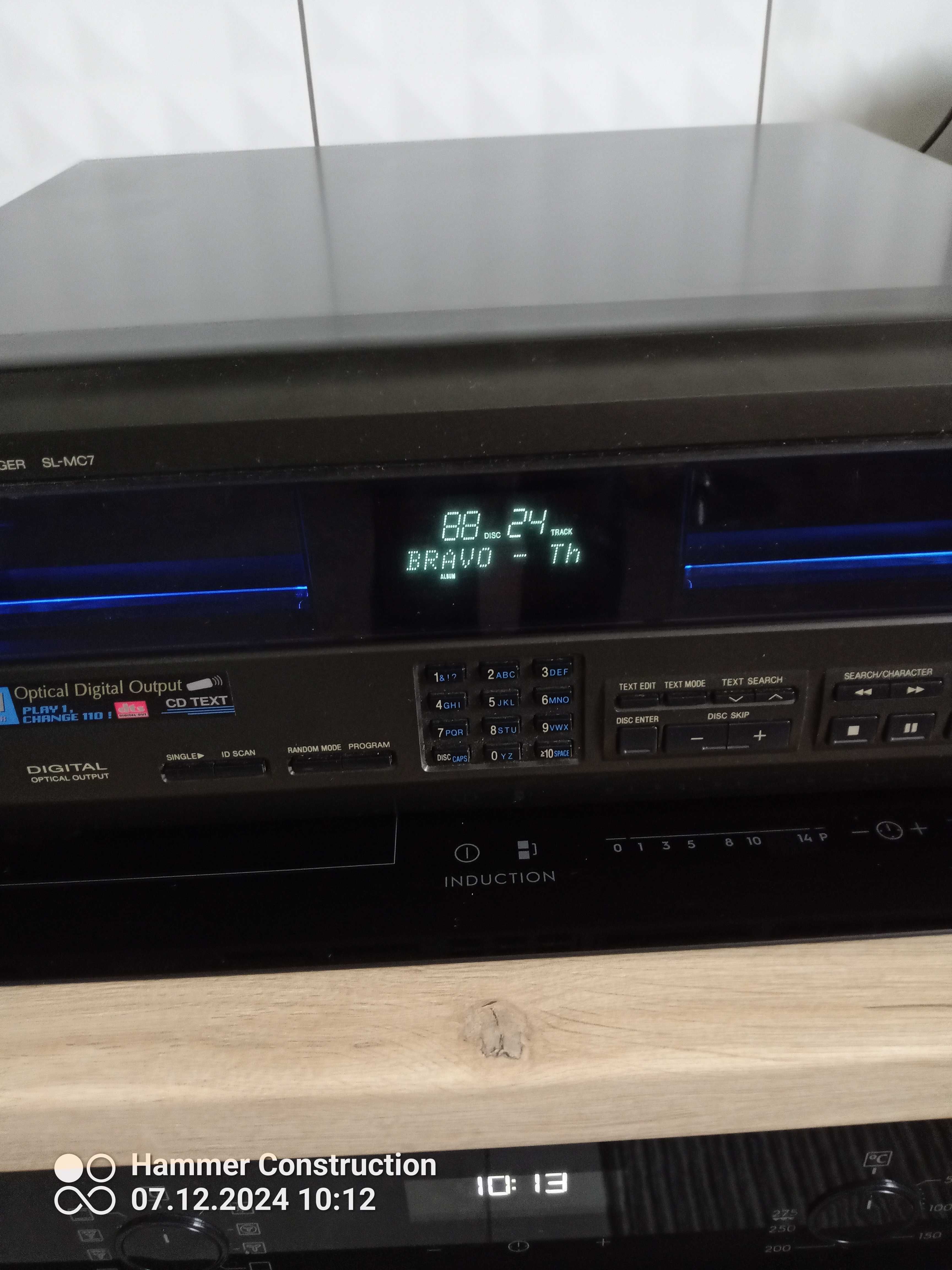 Mega Unikat  Super Zmieniarkę Technics SL-MC7 + Orygi Pilot CD TEXT