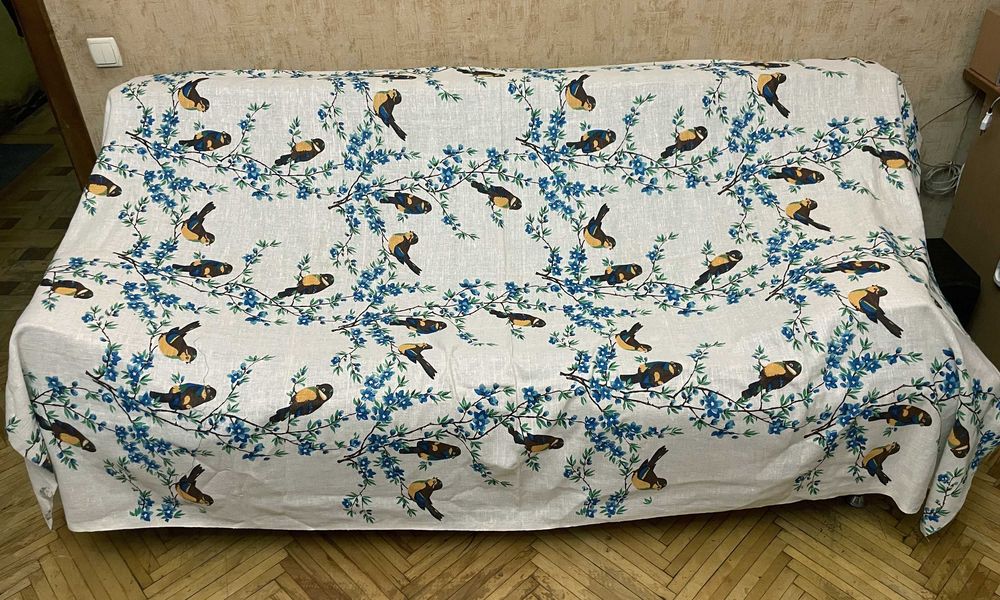 Лён, 1,50х2,30м., отрез портьерной ткани из СССР  -350грн.