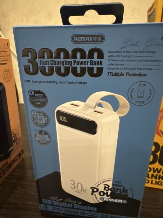 Павербанк 30000mAh  RPP 522 ремах