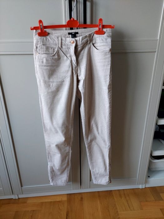 Spodnie sztruksowe 36 H&M