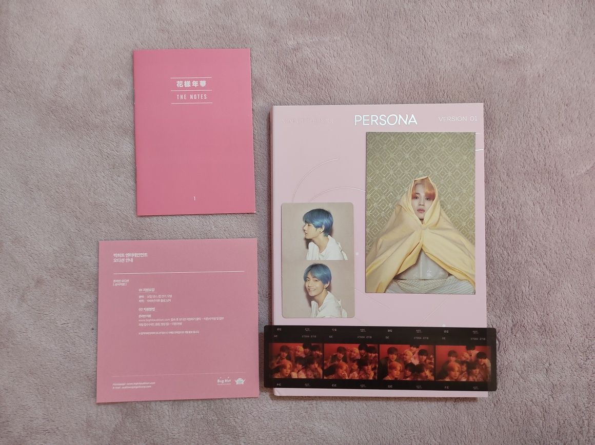 BTS album MOTS: Persona ver 1 photocard V + GRATIS plakat z preorderu